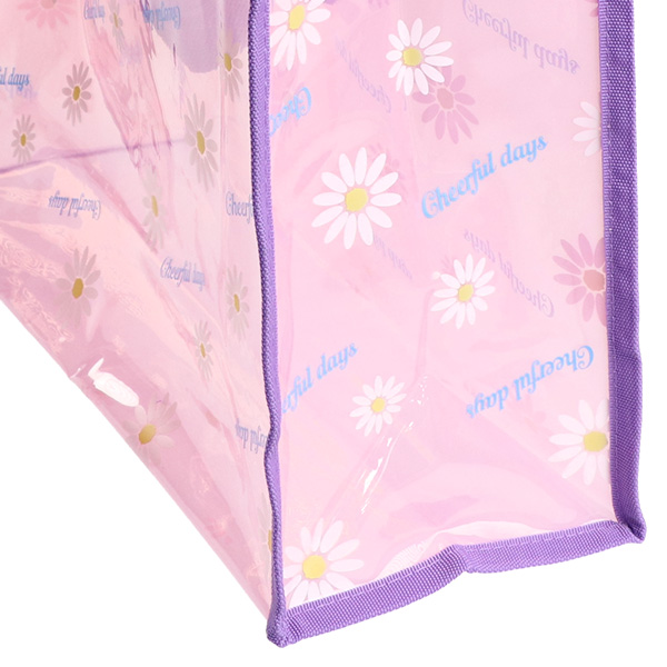 角型クリアビーチバッグ（マーガレット）