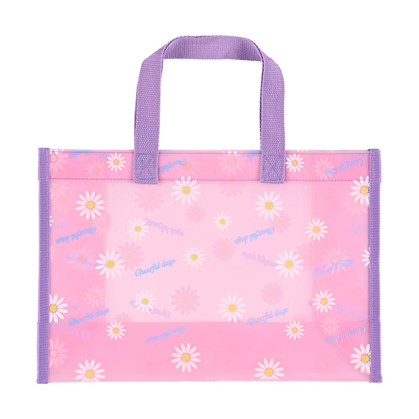 角型クリアビーチバッグ（マーガレット）