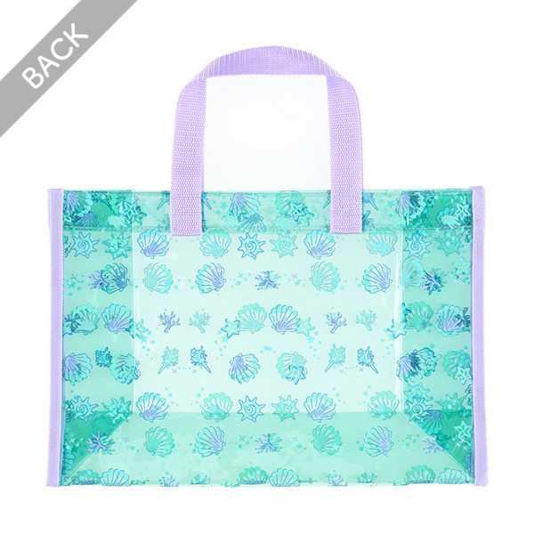 角型クリアビーチバッグ（シェル）