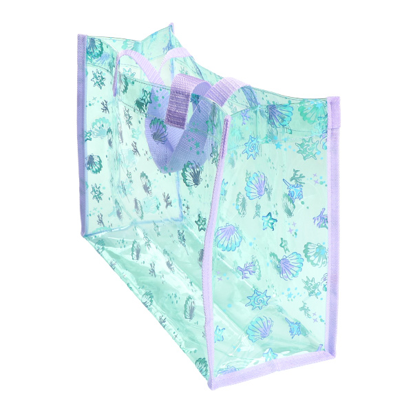 角型クリアビーチバッグ（シェル）