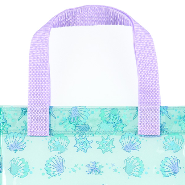 角型クリアビーチバッグ（シェル）