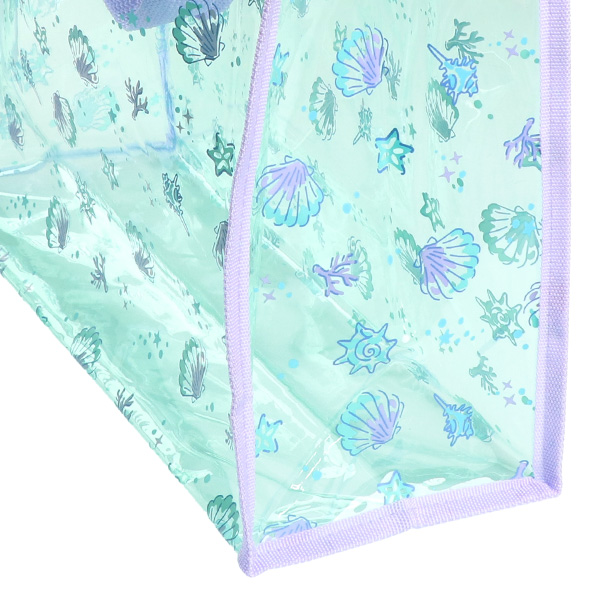 角型クリアビーチバッグ（シェル）