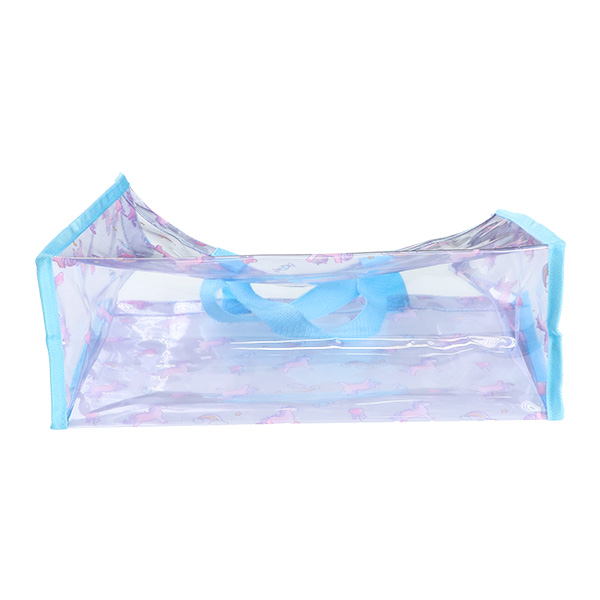 角型クリアビーチバッグ（ユニコーン）