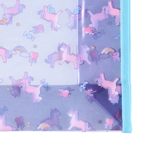 角型クリアビーチバッグ（ユニコーン）