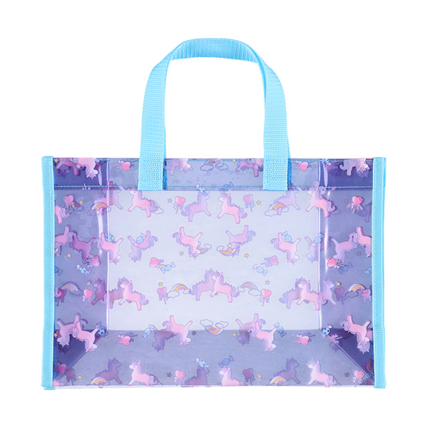 角型クリアビーチバッグ（ユニコーン）