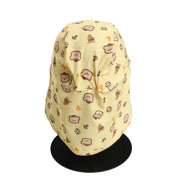 日よけ付きアクアキャップ（くま）