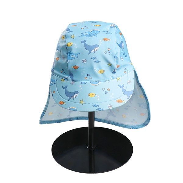 日よけ付きアクアキャップ（海の生き物）