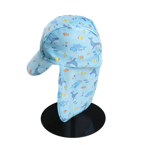 日よけ付きアクアキャップ（海の生き物）
