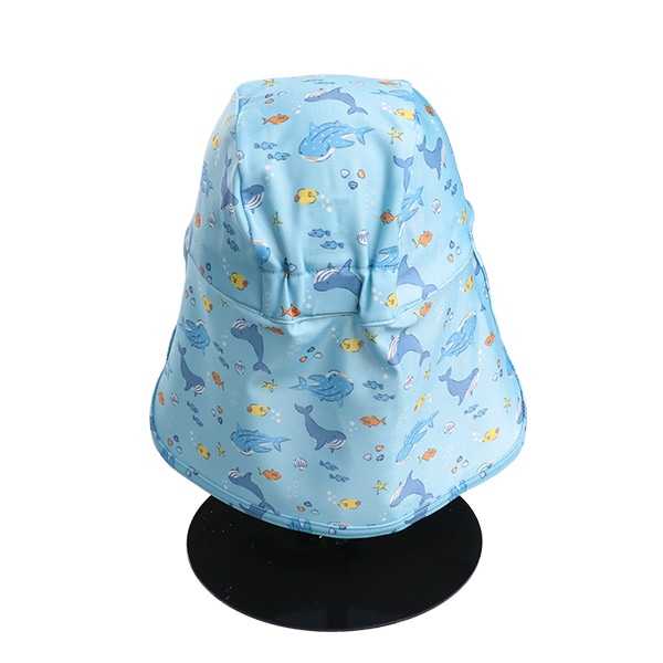 日よけ付きアクアキャップ（海の生き物）