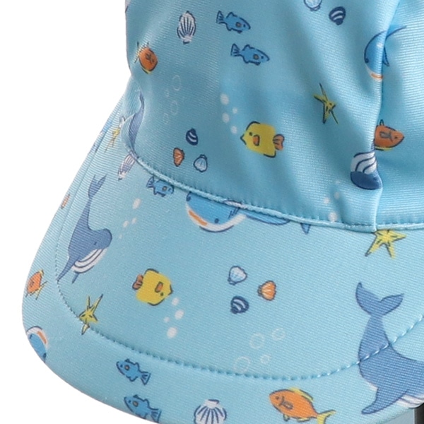 日よけ付きアクアキャップ（海の生き物）