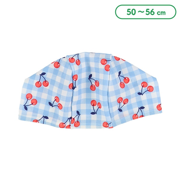 スイムキャップ（チェック・チェリー）