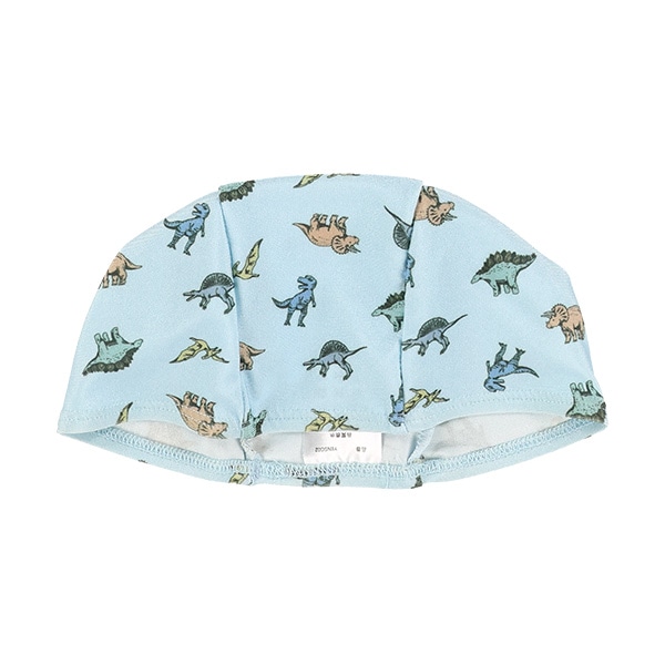 スイムキャップ（恐竜・ブルー）