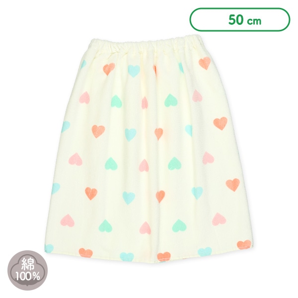 50cm丈巻きタオル（ハート）