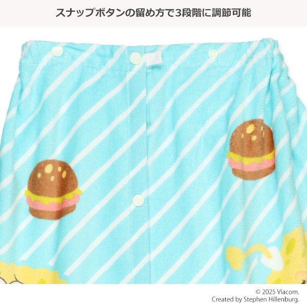 70cm丈巻きタオル（スポンジボブ）
