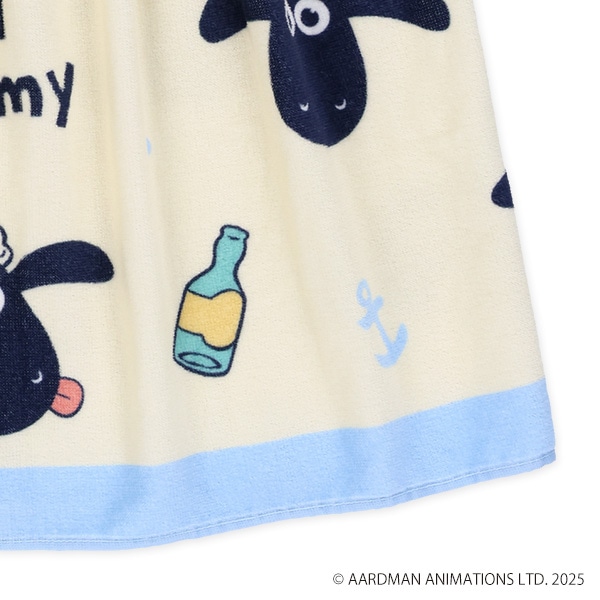 60cm丈巻きタオル（ひつじのショーン）