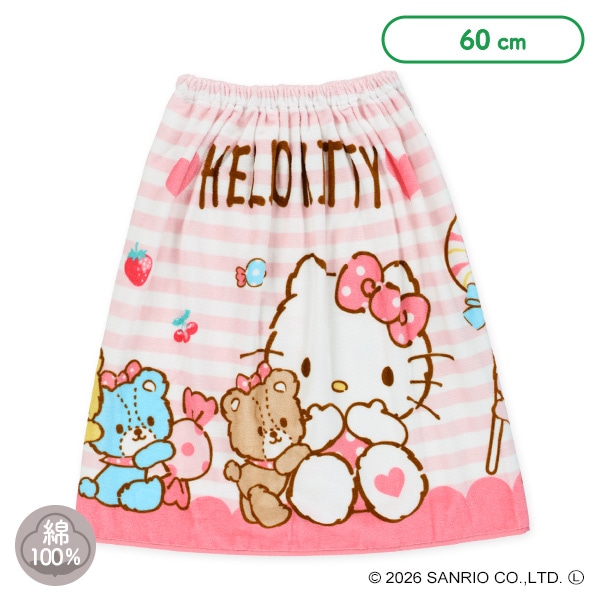 60cm丈巻きタオル（ハローキティ）