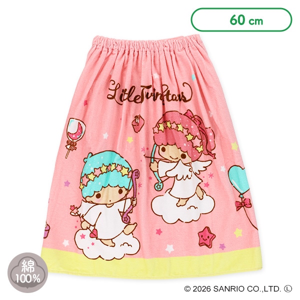 60cm丈巻きタオル（キキララ・リトルツインスターズ）
