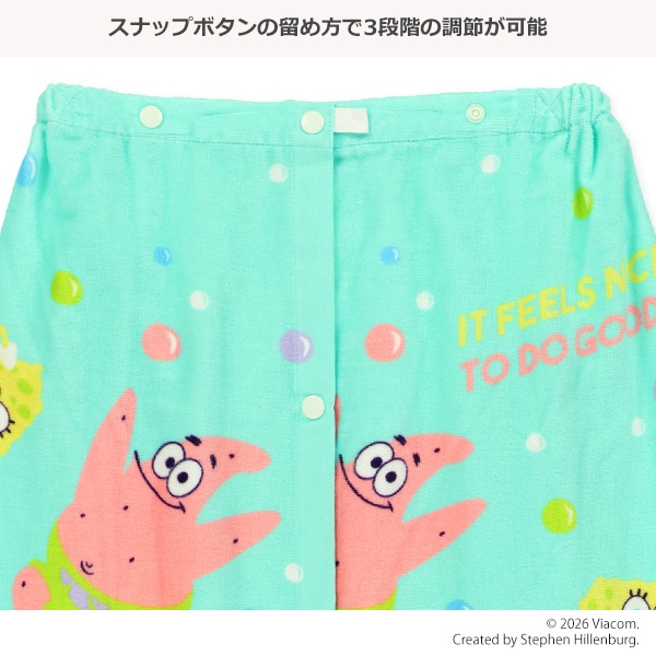 70cm丈巻きタオル（スポンジボブ）