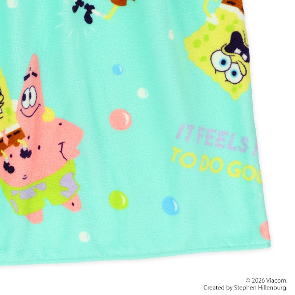 70cm丈巻きタオル（スポンジボブ）