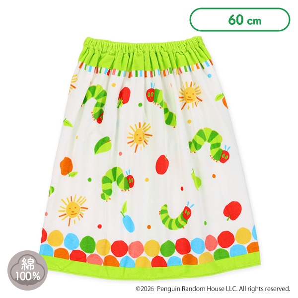 60cm丈巻きタオル（はらぺこあおむし）