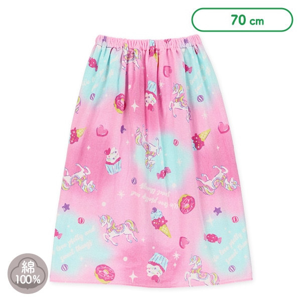 70cm丈巻きタオル（ユニコーン）