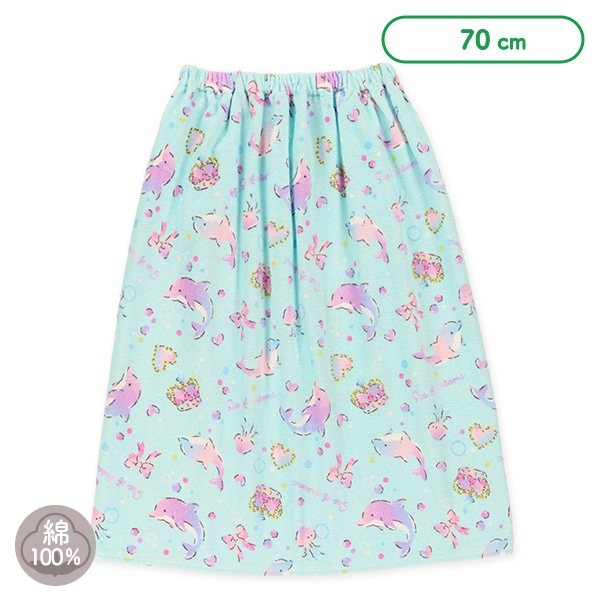 70cm丈巻きタオル（イルカ）