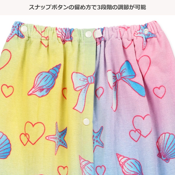 70cm丈巻きタオル（マリンハート）