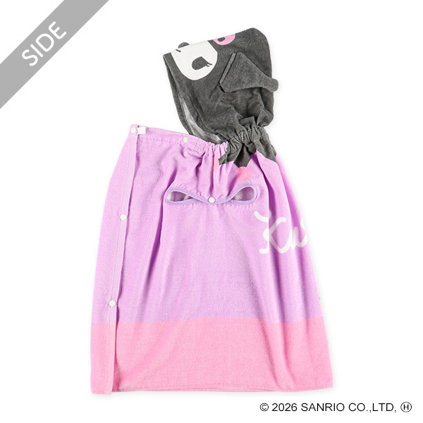 袖口&フード付きなりきり60cm丈巻きタオル（クロミ）