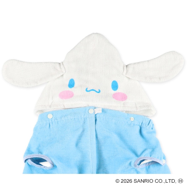 袖口&フード付きなりきり60cm丈巻きタオル（シナモロール）