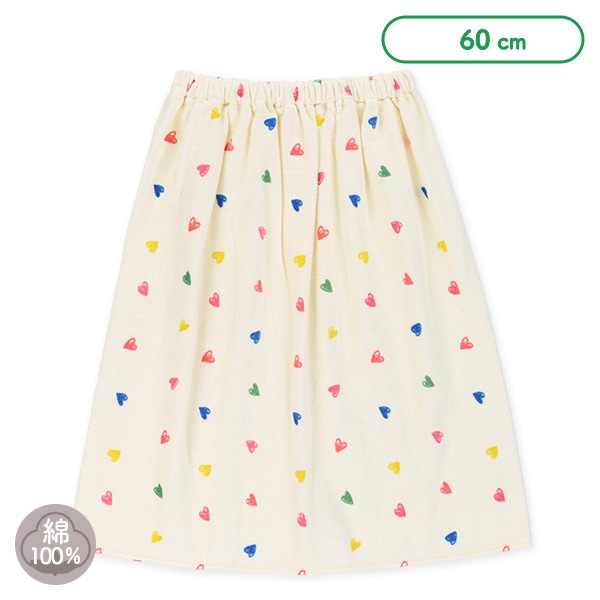 60cm丈巻きタオル（ハート）