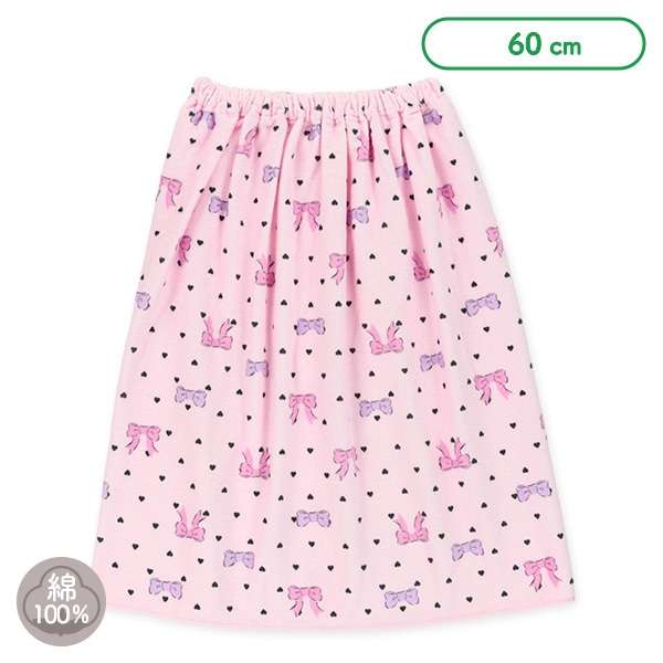 60cm丈巻きタオル（ハートリボン）