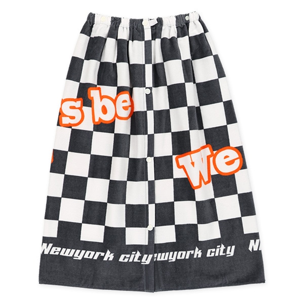 70cm丈巻きタオル（チェッカーフラッグ）