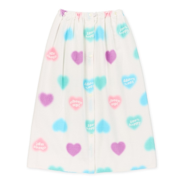 70cm丈巻きタオル（滲みハート）