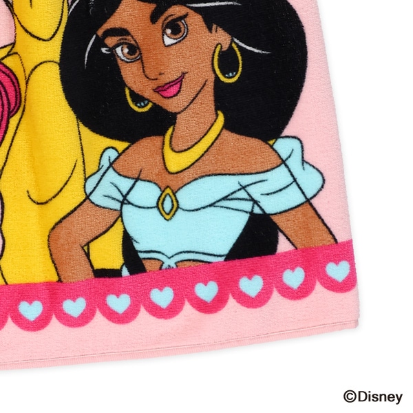 60cm丈巻きタオル（ディズニープリンセス）