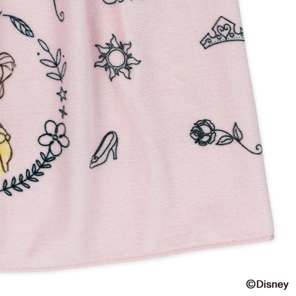 70cm丈巻きタオル（ディズニープリンセス）