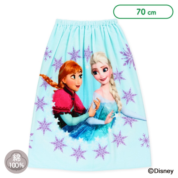 70cm丈巻きタオル（アナと雪の女王）
