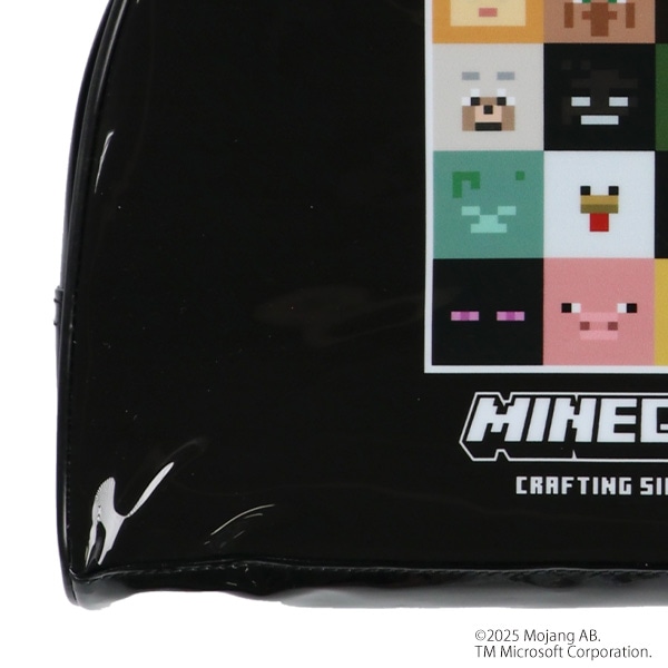 ボストン型ビーチバッグ（マインクラフト・ブラック）