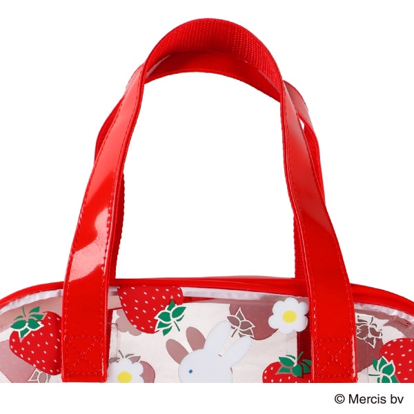 ボストン型ビーチバッグ（ミッフィー・いちご）