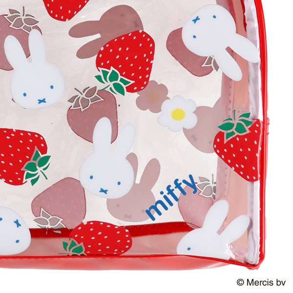 ボストン型ビーチバッグ（ミッフィー・いちご）