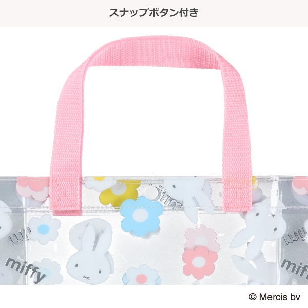 角型ビーチバッグ（ミッフィー・花）
