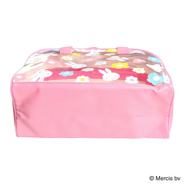 ボストン型ビーチバッグ（ミッフィー・花）