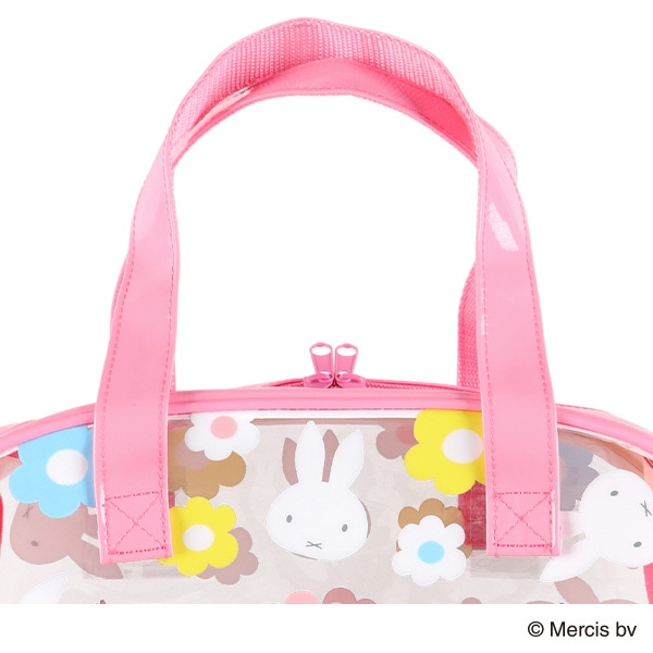 ボストン型ビーチバッグ（ミッフィー・花）