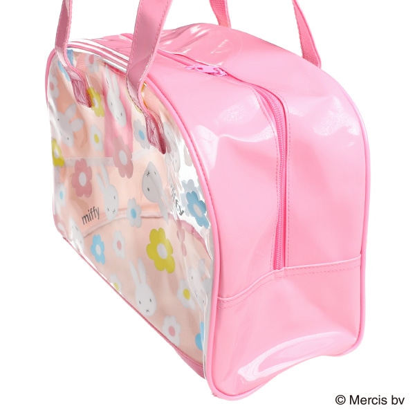 ボストン型ビーチバッグ（ミッフィー・花）