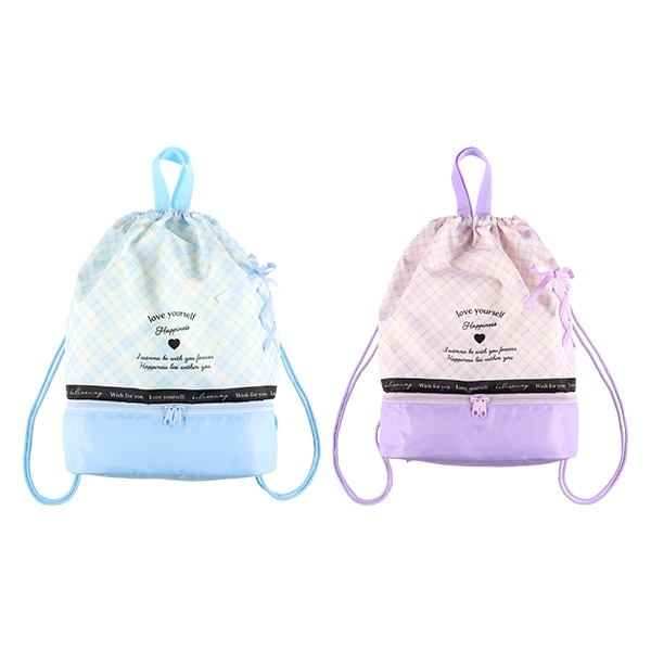 ビーチボンサック（編み上げリボン）