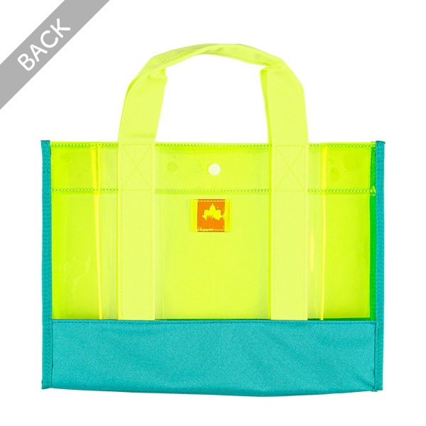 LOGOS PARK）配色クリアトートビーチバッグ