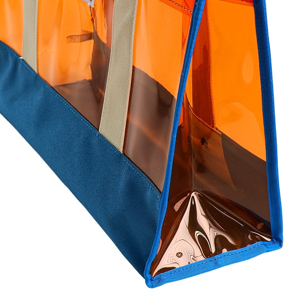 LOGOS PARK）配色クリアトートビーチバッグ