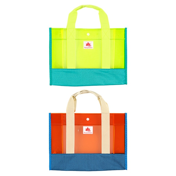 LOGOS PARK）配色クリアトートビーチバッグ