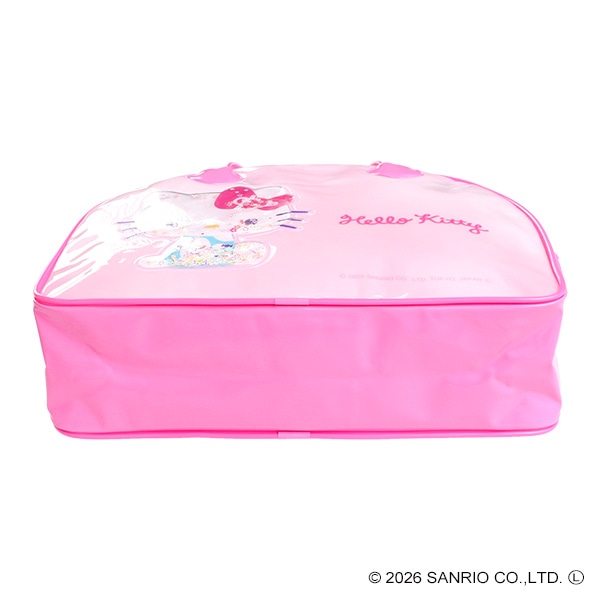 スパンコール入りボストン型ビーチバッグ（ハローキティ）