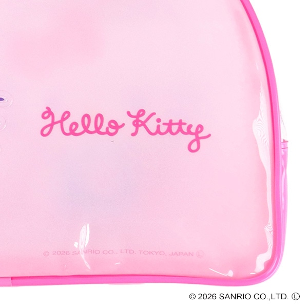 スパンコール入りボストン型ビーチバッグ（ハローキティ）