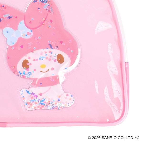 スパンコール入りボストン型ビーチバッグ（マイメロディ）